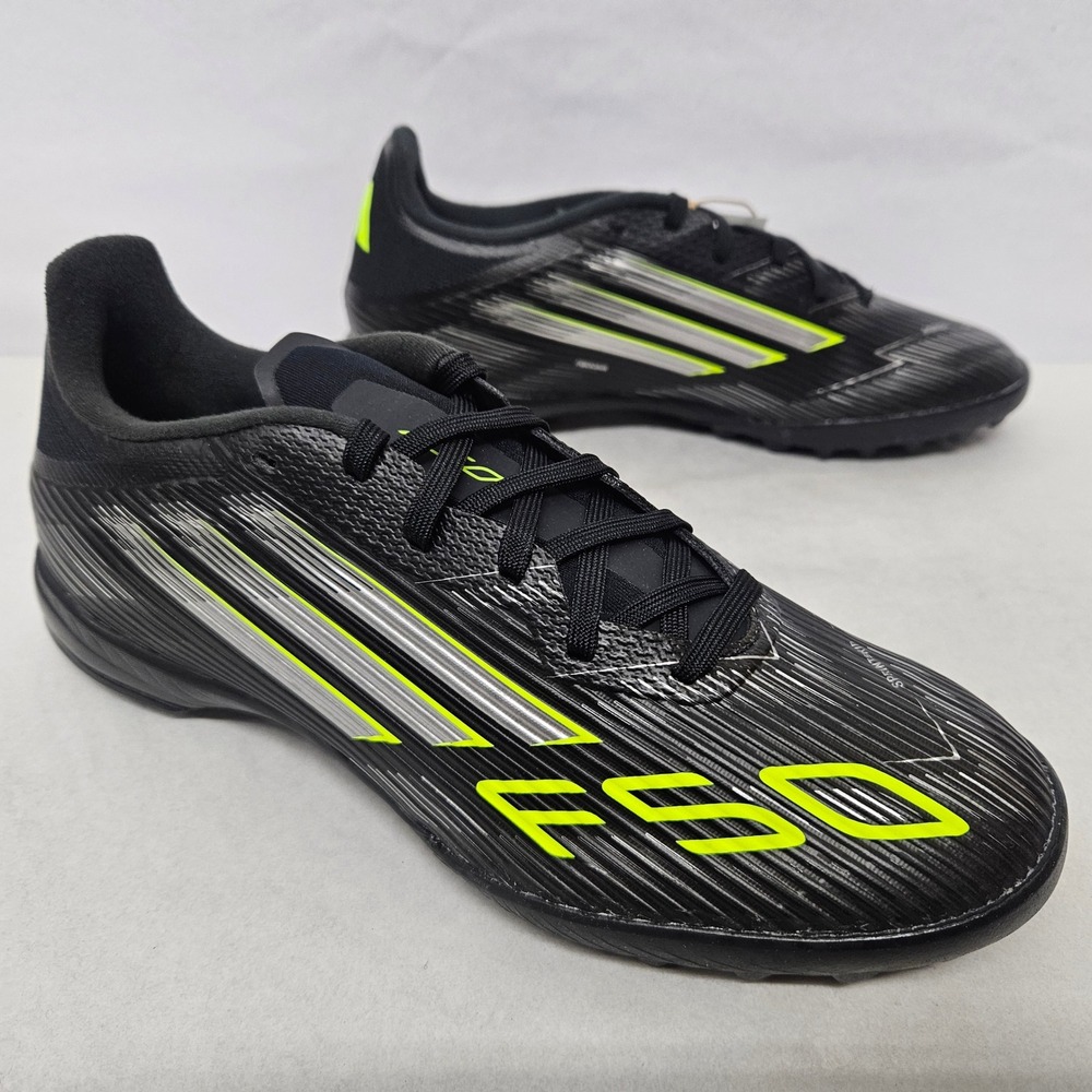 Adidas F50 League TF Soccer Cleats JH7725 Black Lucid Lemon Mens Size 6.5‎